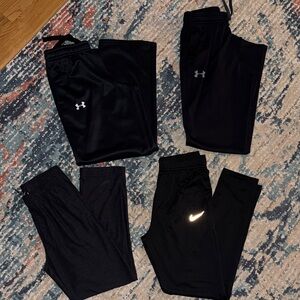 Boys activewear black bottom set sz 10/12